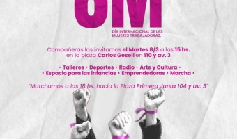 CONVOCATORIA ABIERTA AL FESTIVAL Y MARCHA DEL 8M EN VILLA GESELL